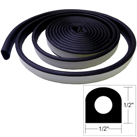 Taco Marine Weather Seal - 10'L x "W x "H - Black V30-0202B10-1